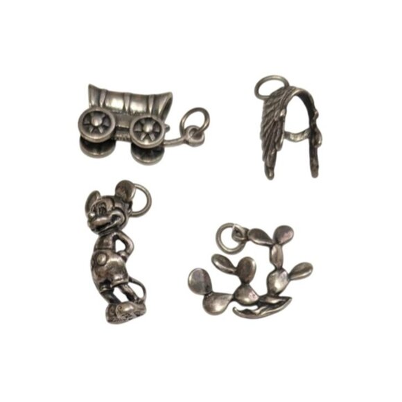 Vintage Sterling Silver Disney Mickey Mouse and Western Charms sold separately - Picture 11 of 16